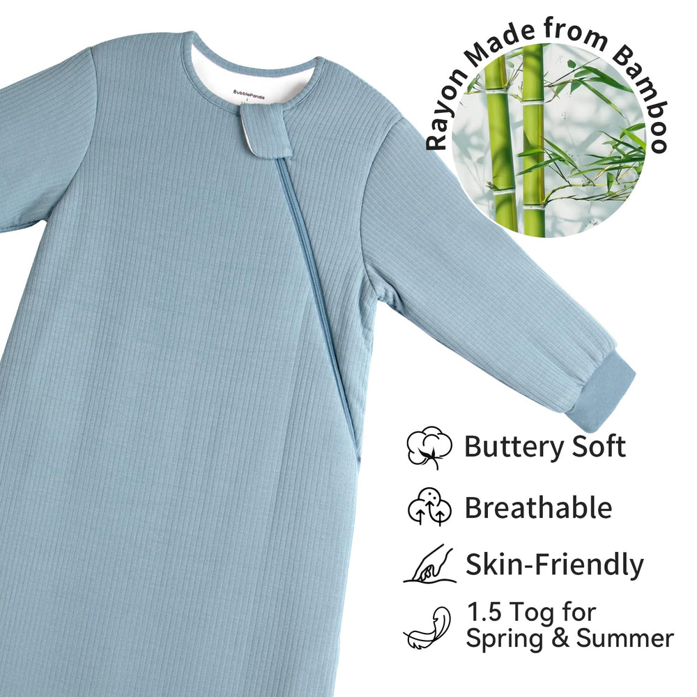 BubblePanda bamboo rayon fabric detail highlighting breathability