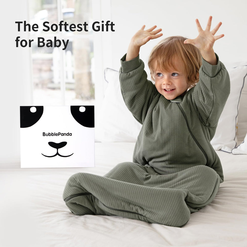 BubblePanda sleep sack machine washable for easy care and durability.