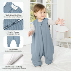 BubblePanda sleep sack bamboo rayon detail emphasizes durability and softness.