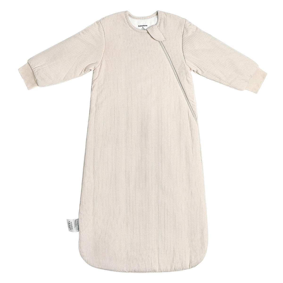 BubblePanda sleep sack in soft bamboo fabric for gentle baby skin comfort.