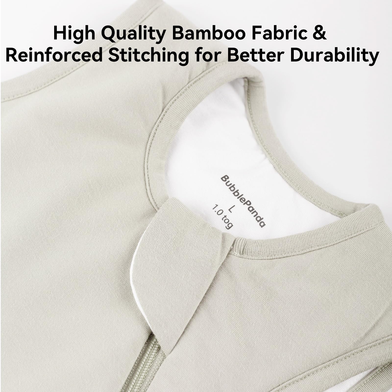 BubblePanda stretchy leg room supports frog-leg sleeping