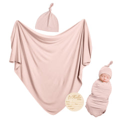 BubblePanda swaddle blanket 47x47 inches, soft and breathable for newborn comfort.
