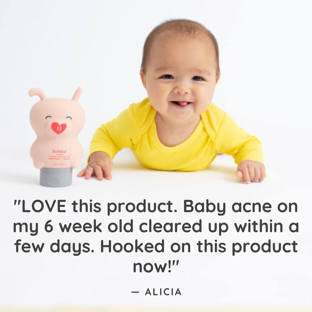 Bubbsi newborn-friendly formula tested by pediatricians and dermatologists.