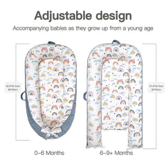 Bubbyhuts lounger removable cover makes cleaning quick and changing looks easy.