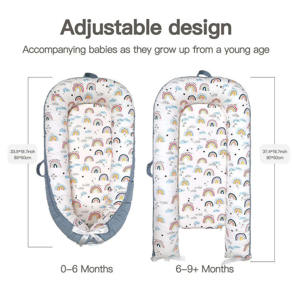 Bubbyhuts baby lounger removable cover makes cleaning quick and easy