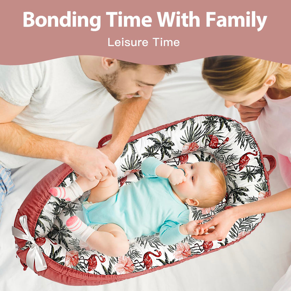 Bubbyhuts lounger size 34.5 x 20 inches fits cribs and strollers.