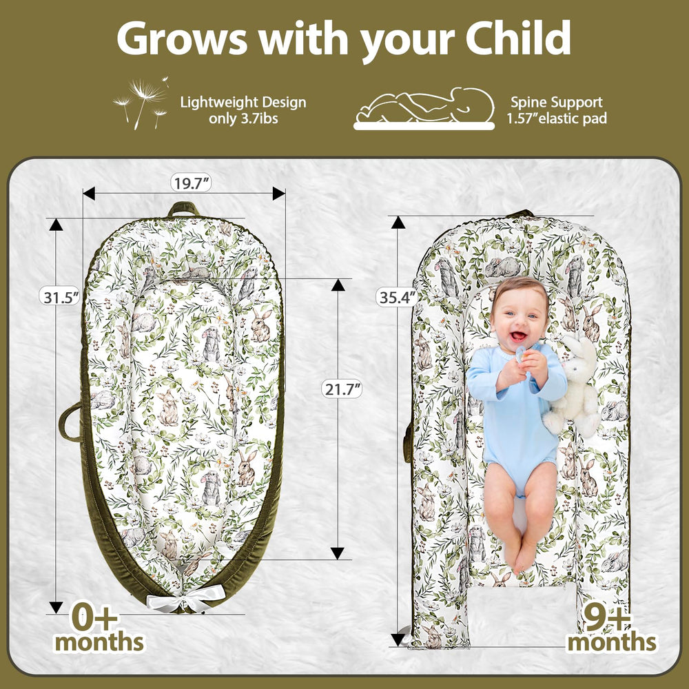 Bubbyhuts Green Rabbit easy-clean design preserves a fresh, cozy setup.