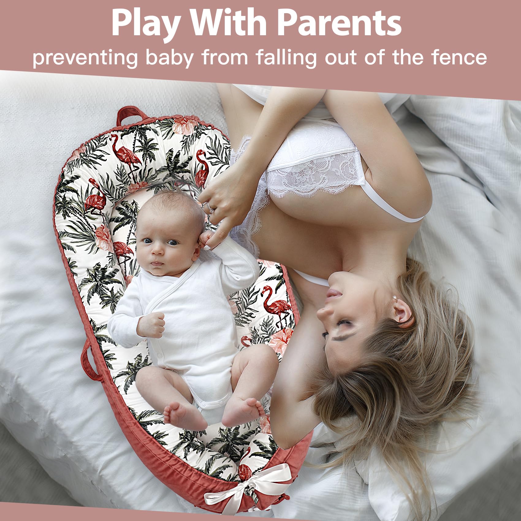Bubbyhuts hypoallergenic inner filling provides gentle cushioning.