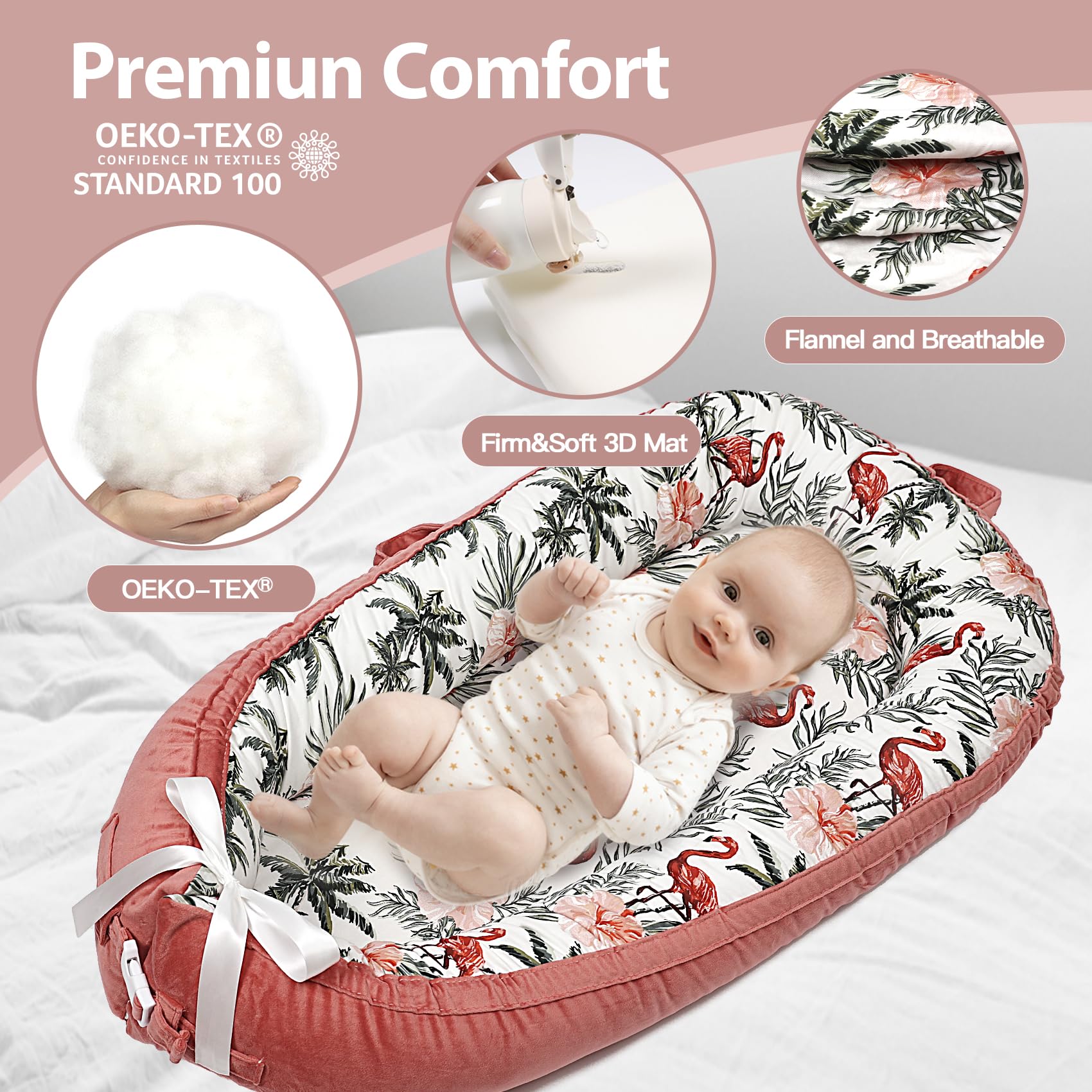 Bubbyhuts portable baby nest ideal for home and travel.