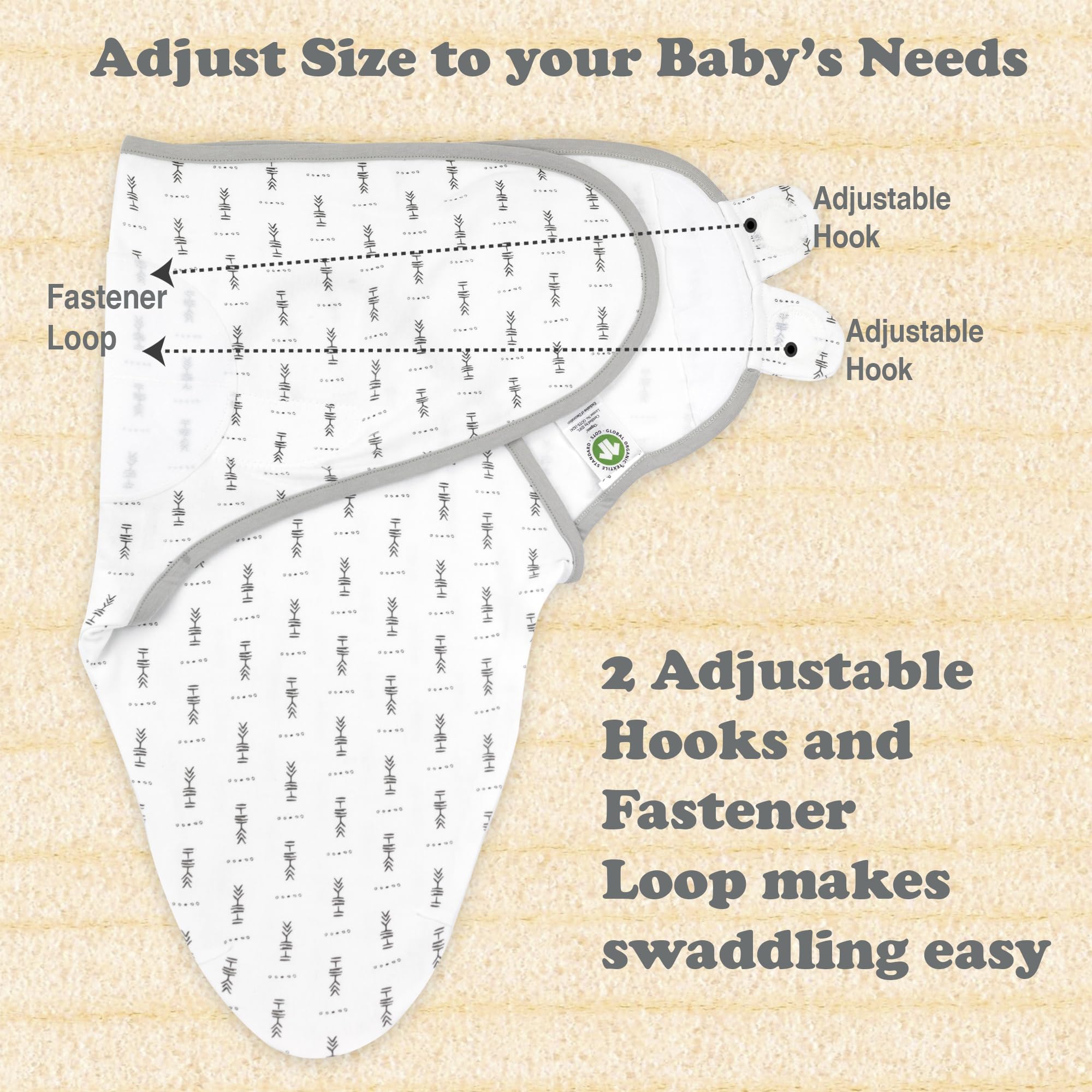 Bublo Baby close-up of organic cotton fabric highlighting softness and breathability.