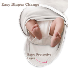 Premium interlock cotton texture of Bublo Baby swaddle, breathable and skin-friendly
