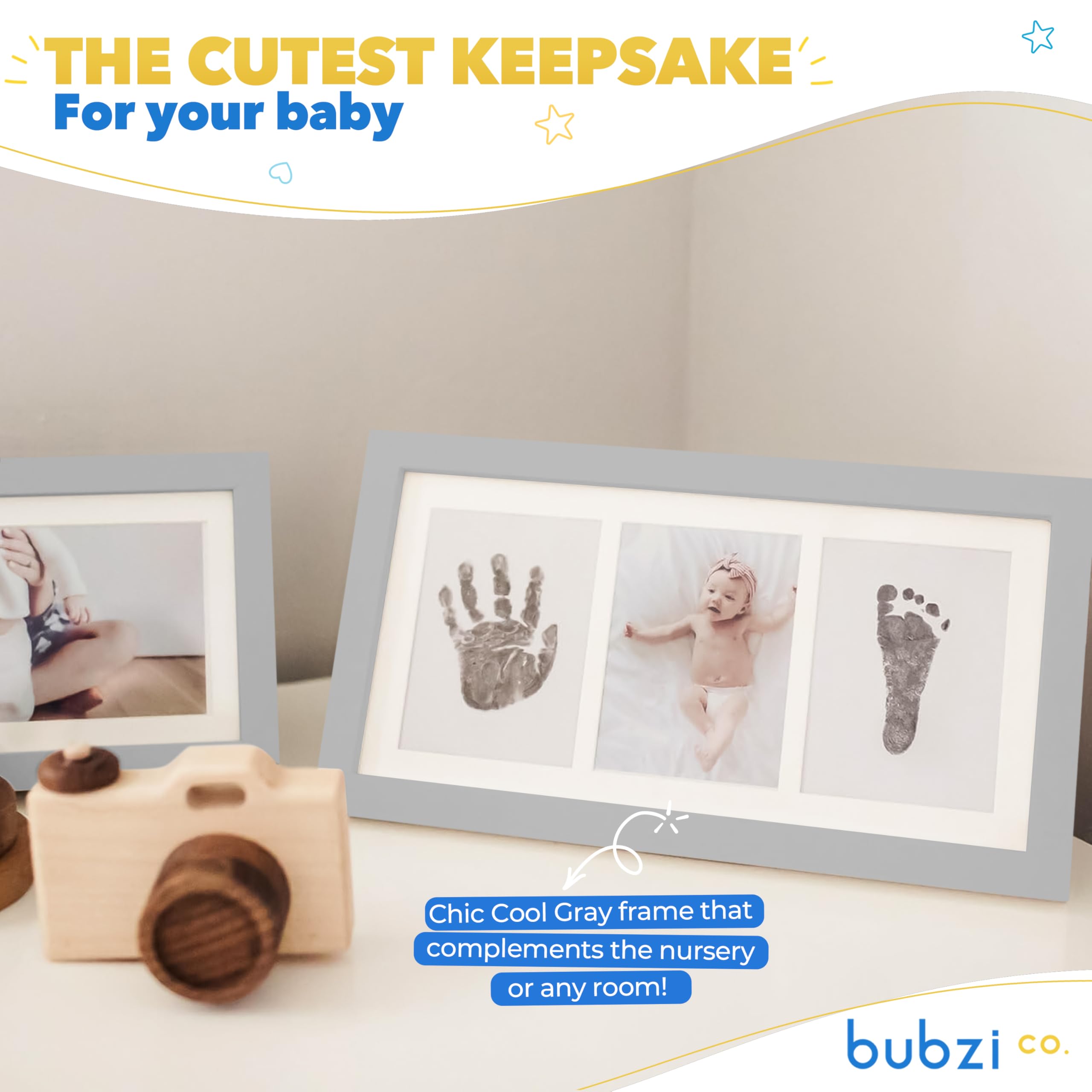 Bubzi Co baby safe ink pad—gentle for tiny hands and feet.