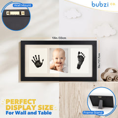 Bubzi Co footprint frame highlights tiny details for nursery display