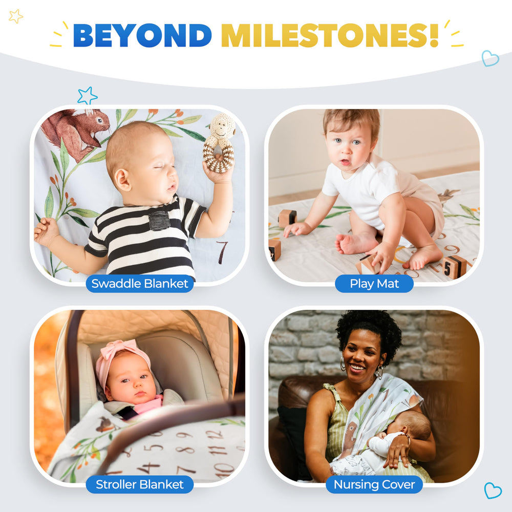 Bubzi Co hypoallergenic multi-use blanket for everyday baby comfort
