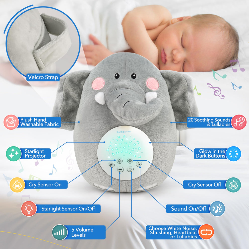 Bubzi Co travel-friendly baby soother with strap for on-the-go comfort.