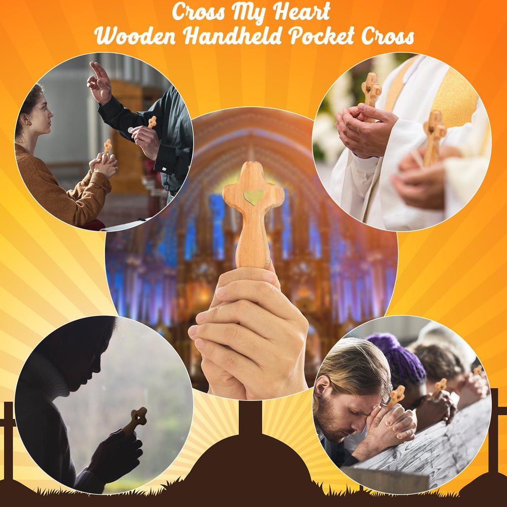 Bucherry cross with prayer card set offers thoughtful spiritual rituals.