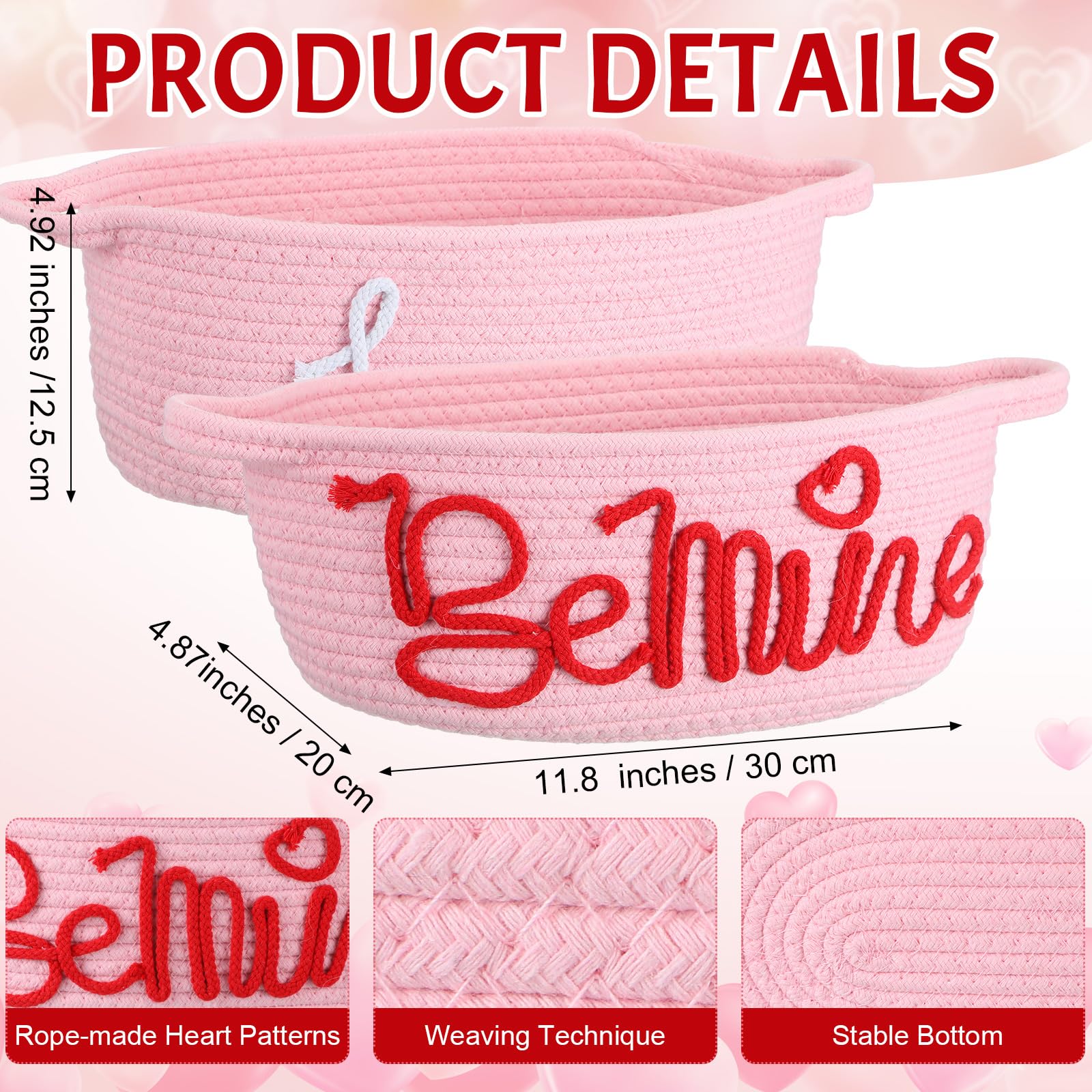 Bucherry pink and red Valentine design adds warmth to celebrations.