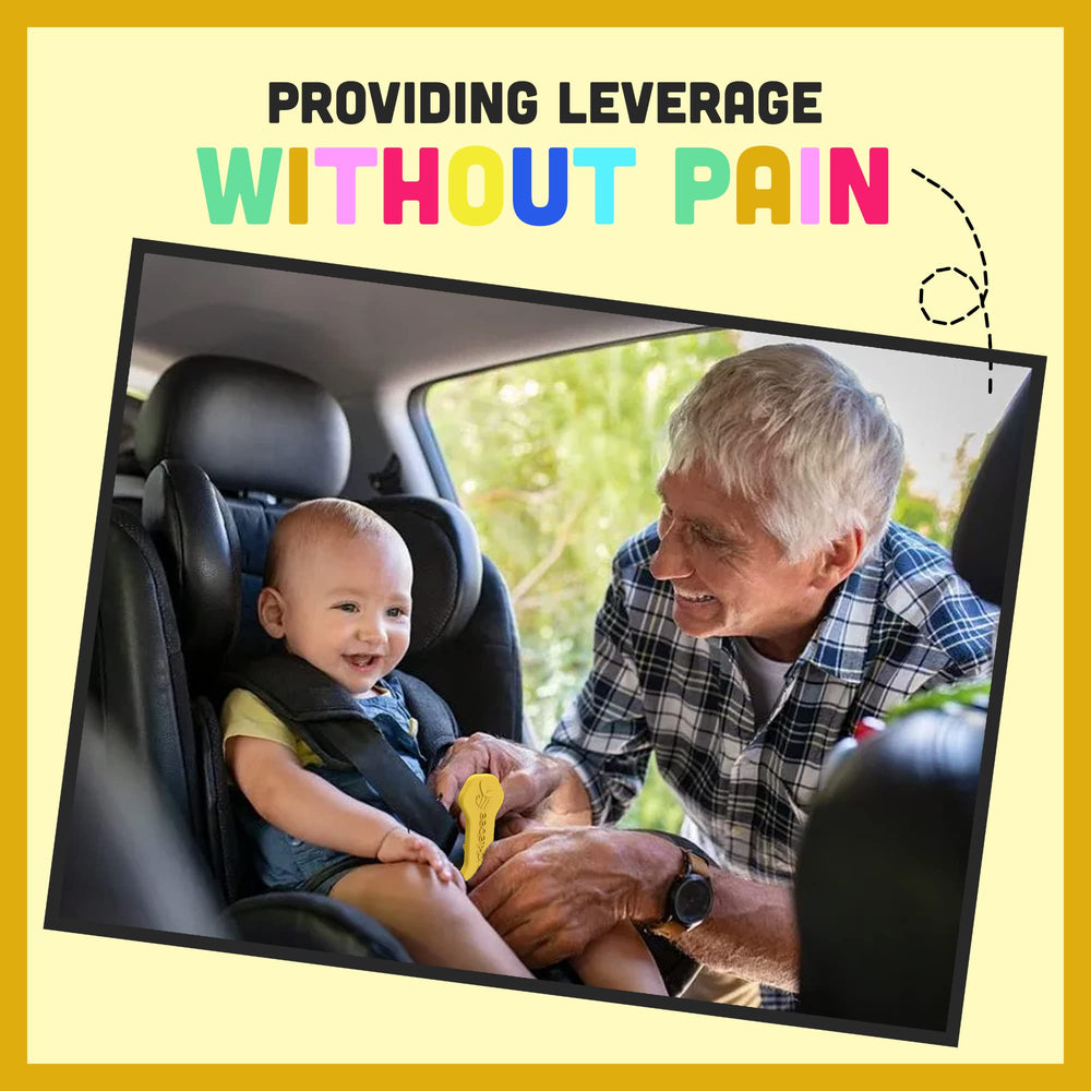 Bucklebee button pusher for car seat gray eases reaching buckle.