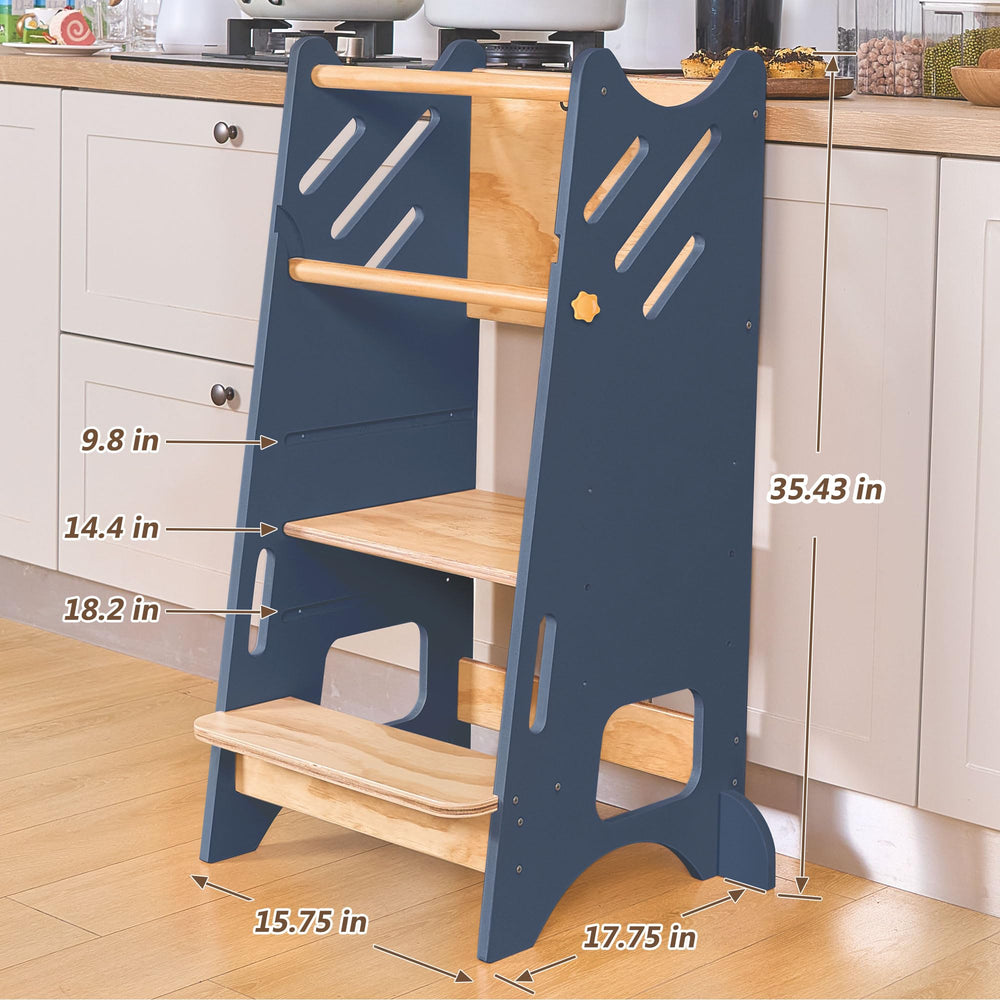 BUDDGO Toddler Standing Tower includes simple assembly instructions for quick setup.