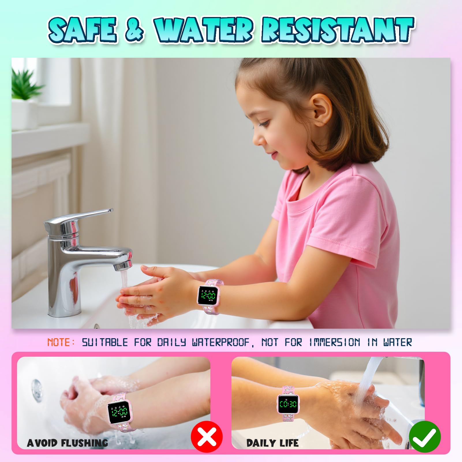 BudJivez Potty Watch silicone strap soft everyday wear