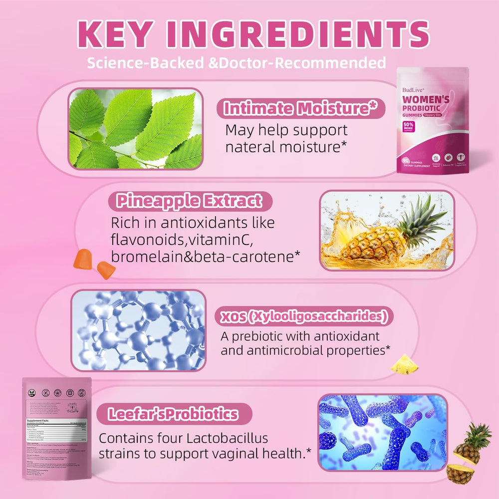 BudLive label detail featuring ingredients and nutrition highlights