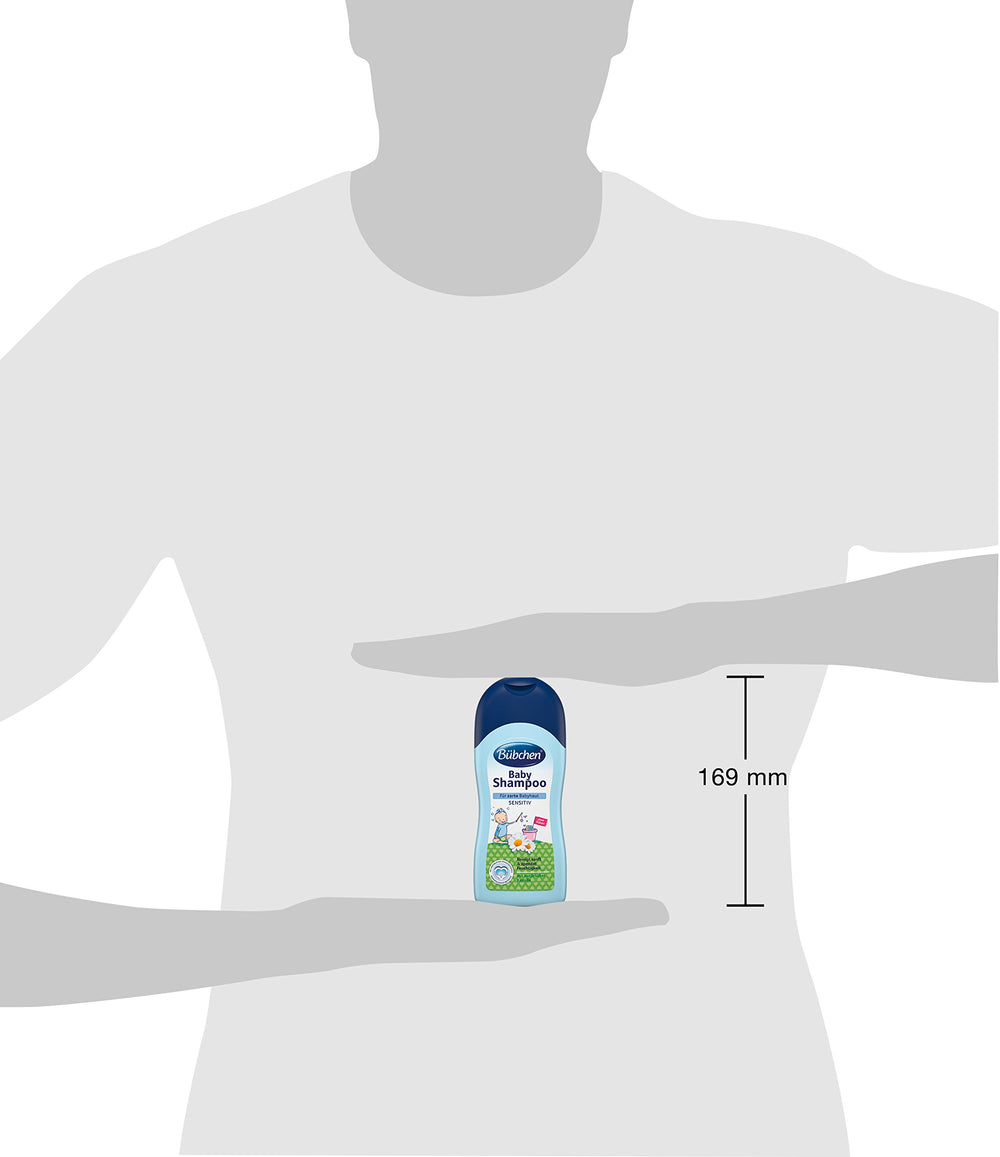 Bübchen shampoo lather image illustrates soft foam for gentle use.