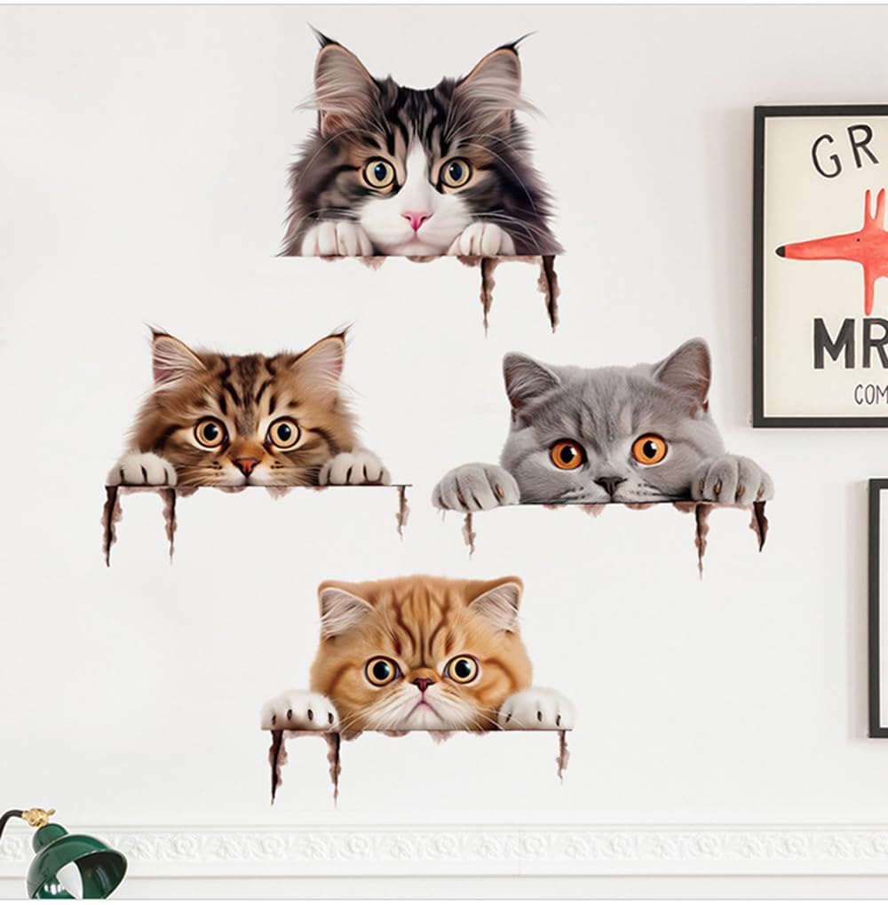 Buer Homie cat window cling adds charm and stays easy to clean.