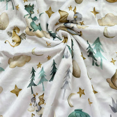 Buerhanerry Dragon Blanket measures 30x40 inches for cribs and car seats