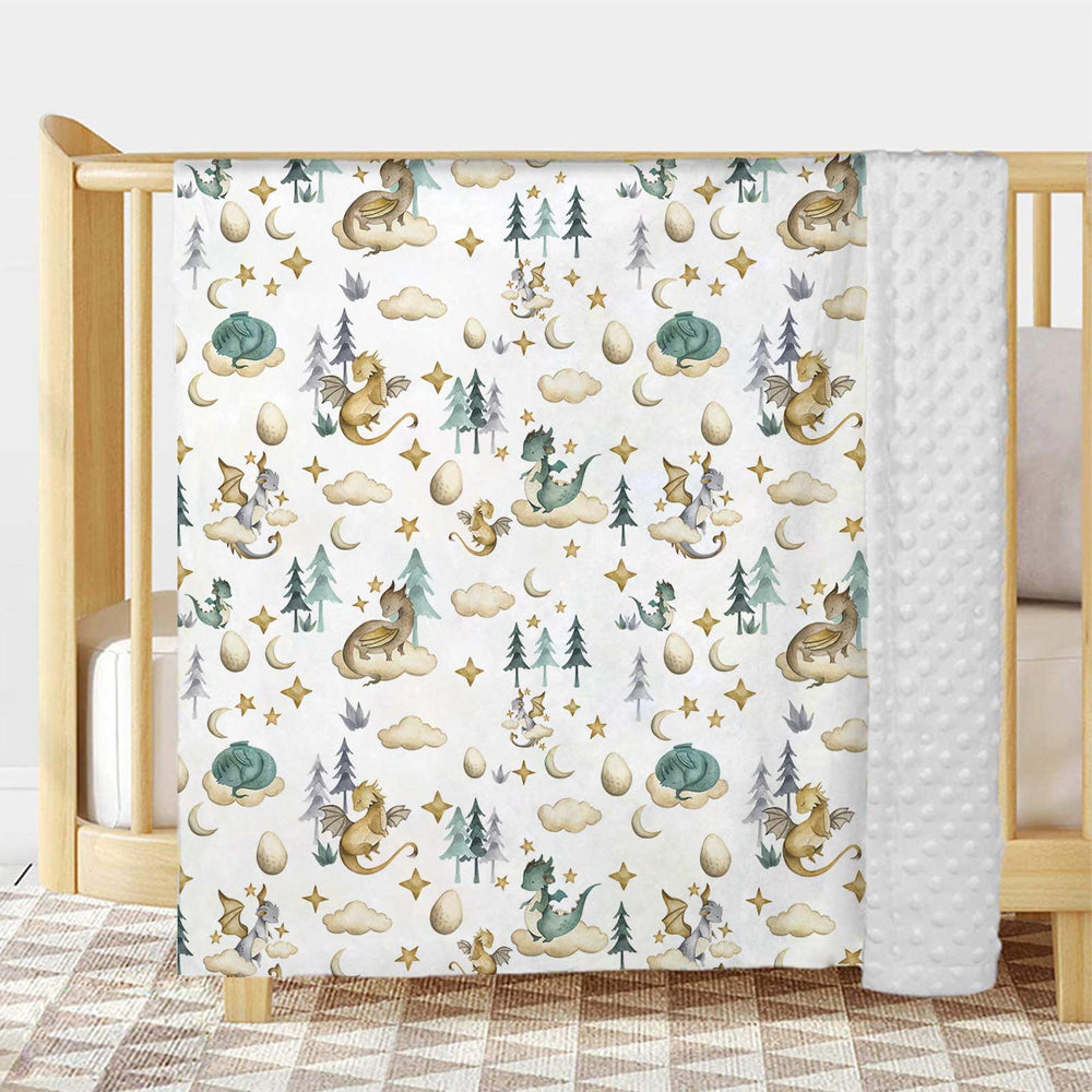 Buerhanerry Dragon Blanket back dotted texture offers gentle tactile comfort