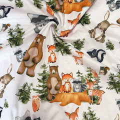 Buerhanerry Woodland Blanket in a crib setting, ideal for naps