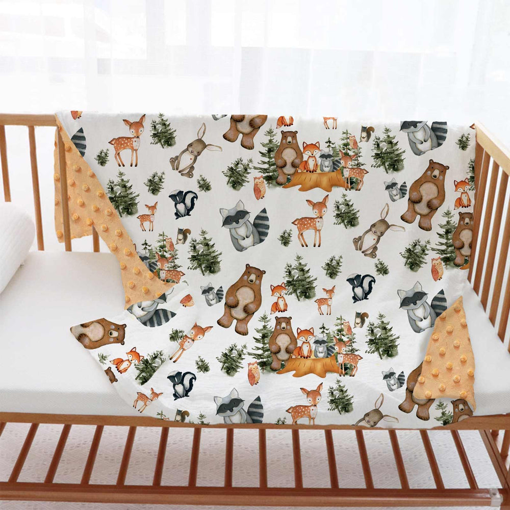 Buerhanerry Woodland Blanket in stroller use, compact and cozy
