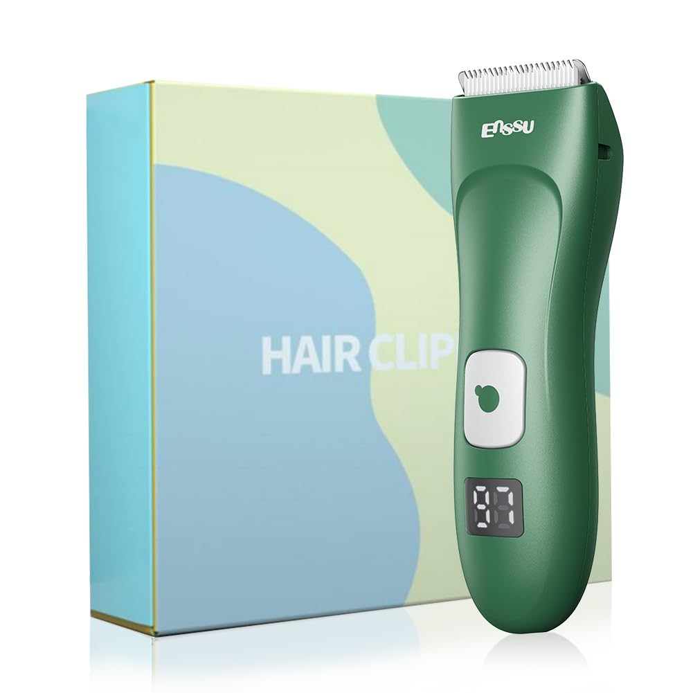 Bufccy emerald-color gift-pack clippers ideal for gifting new parents.