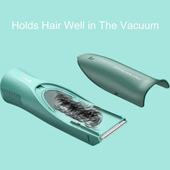 Bufccy vacuum mode captures cut hair during trimming.