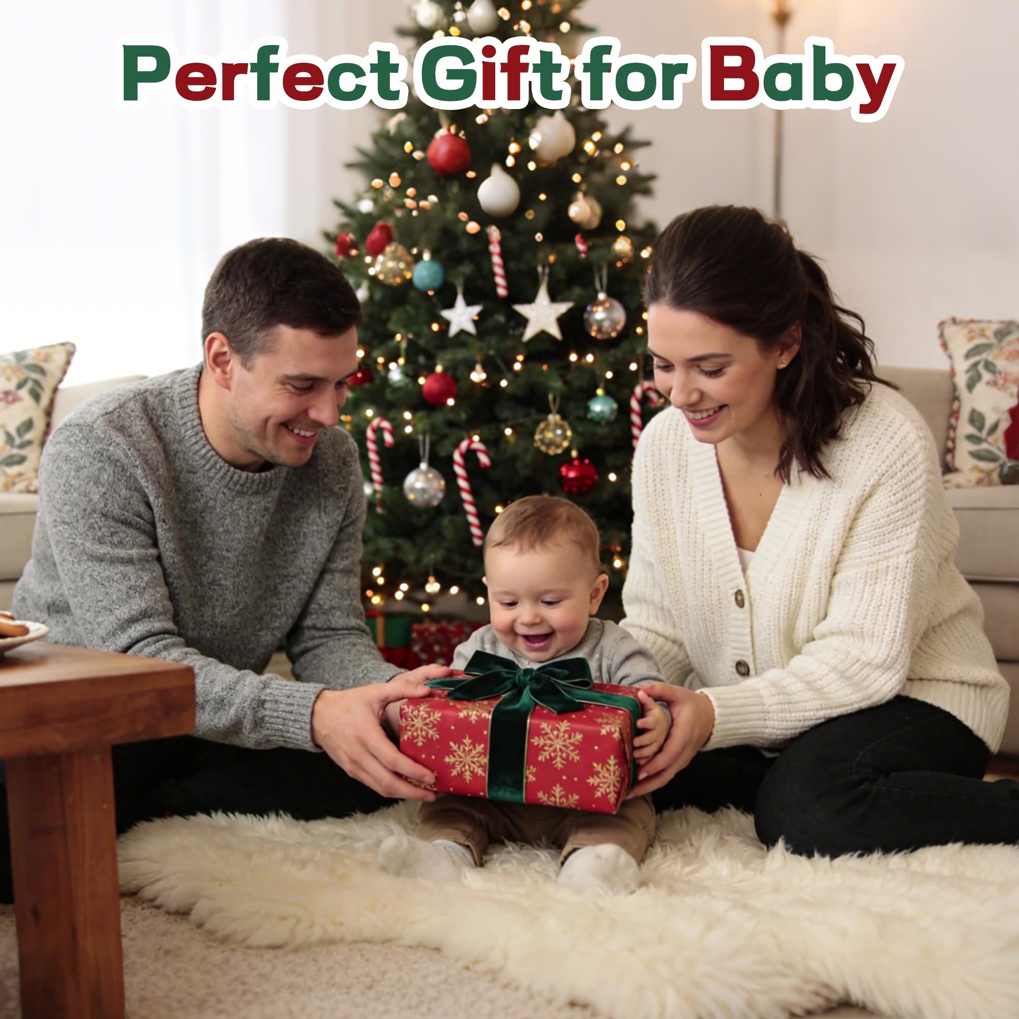 Bufims gift-ready mealtime set in green for new families