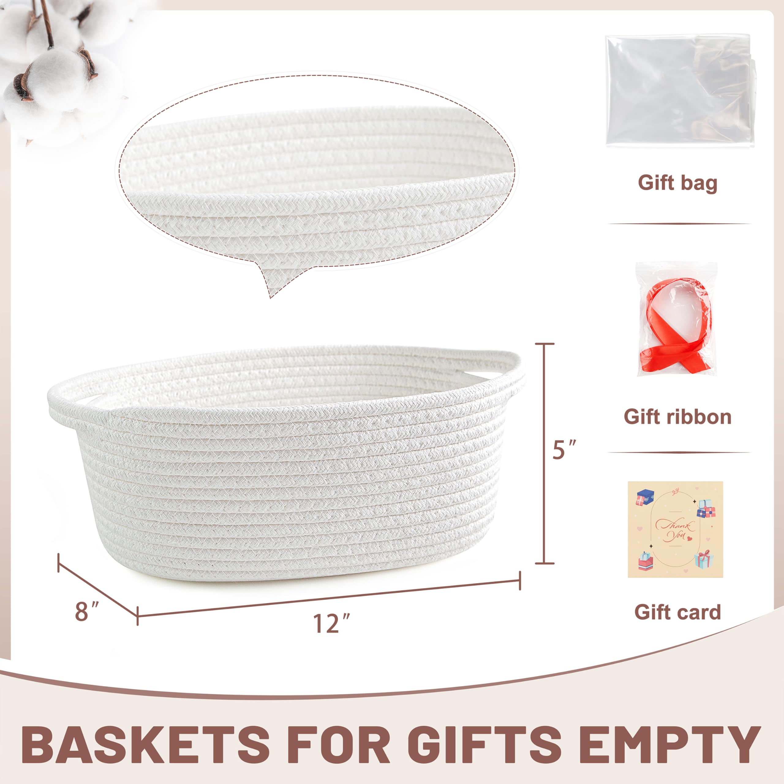 Bufims neutral basket blends into home décor for cosmetics and remotes.