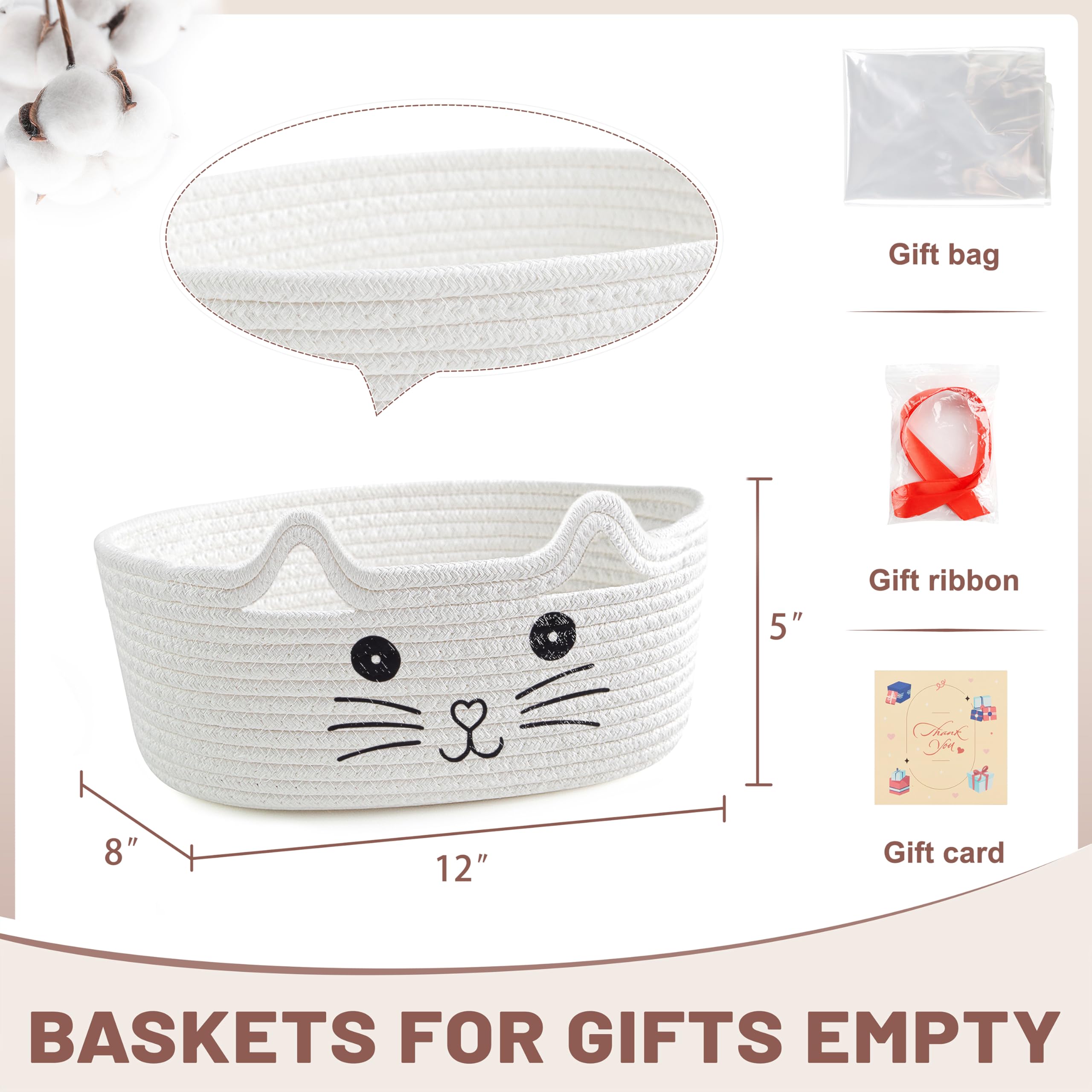 Bufims 12 by 8 by 5 inches basket fits compact spaces in any room.