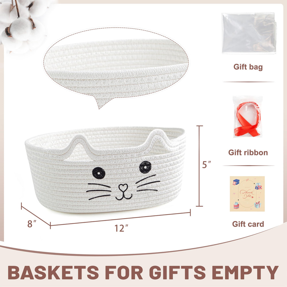 Bufims 12 by 8 by 5 inches basket fits compact spaces in any room.