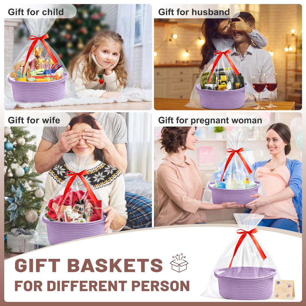 Bufims basket with ribbon highlights ready-to-gift packaging for celebrations