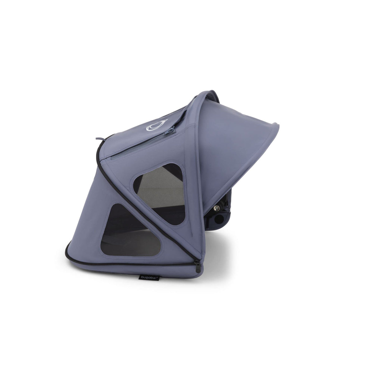 Bugaboo Breezy Sun Canopy with ventilation panels keeps baby cool on sunny strolls.