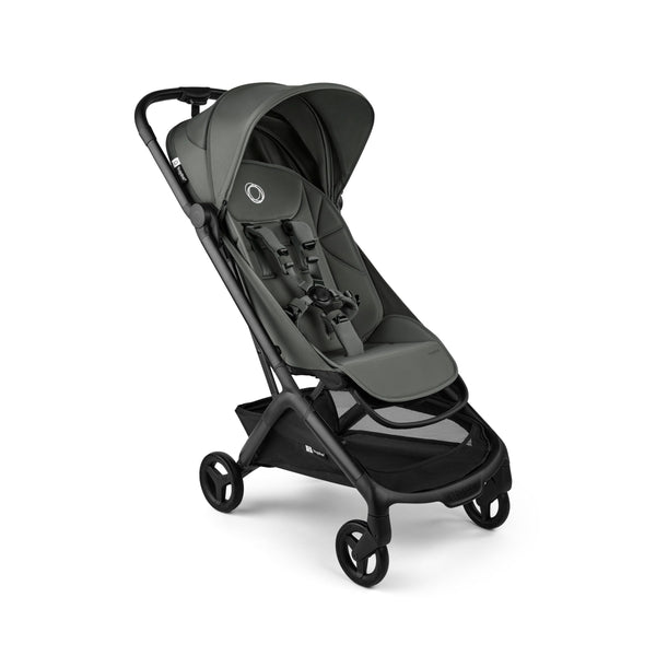 Bugaboo Butterfly 2 folded compactly for overhead bin storage and travel.