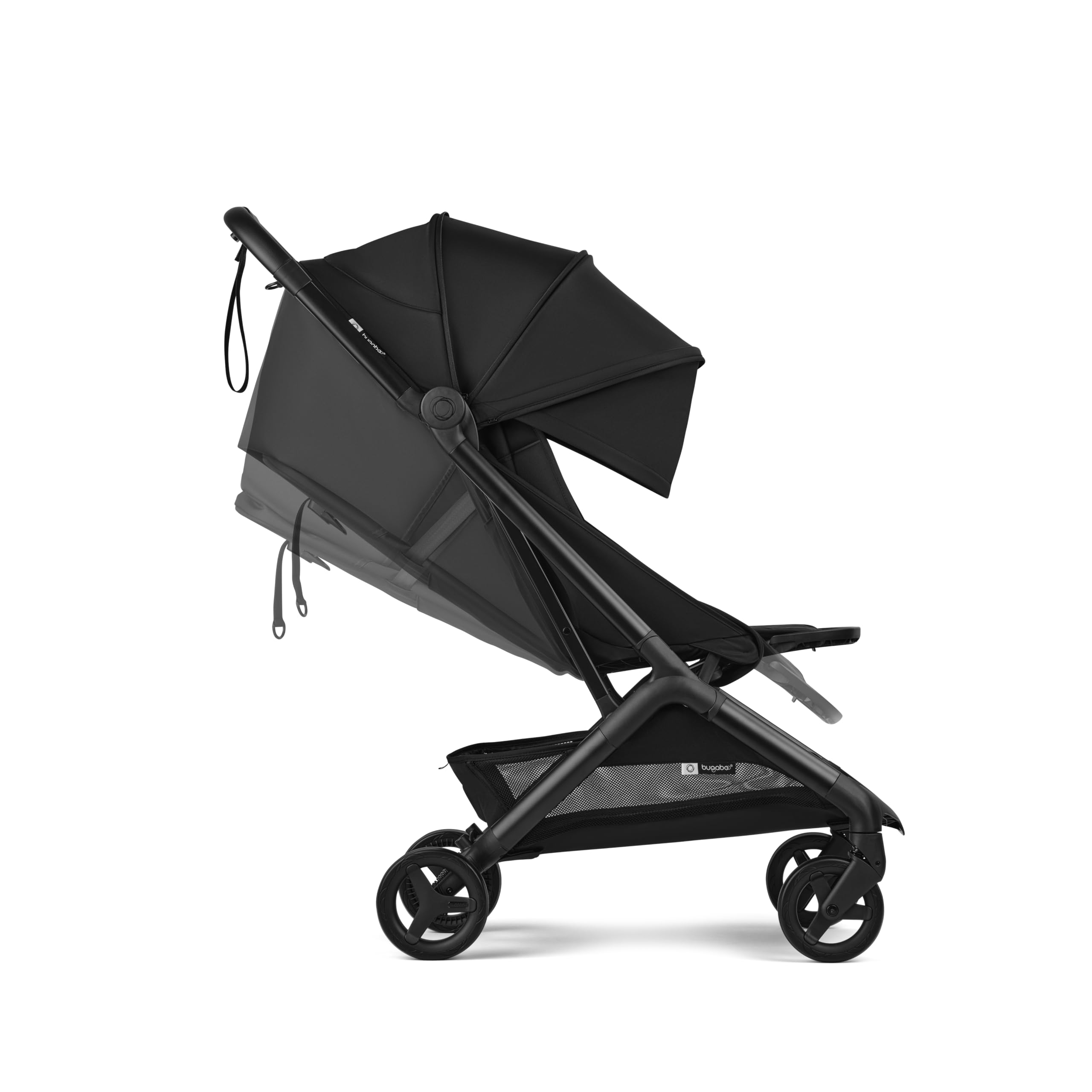 Bugaboo Butterfly 2 larger wheels glide over city surfaces.