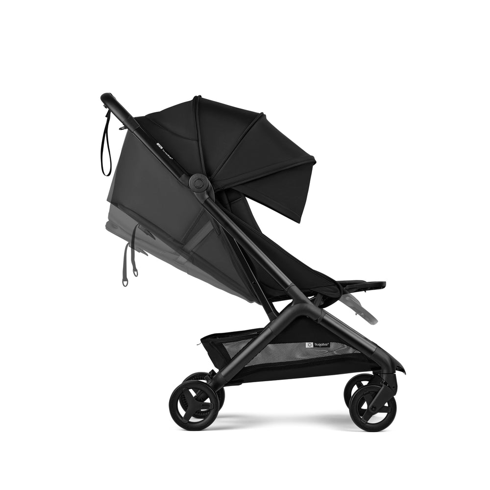 Bugaboo Butterfly 2 larger wheels glide over city surfaces.