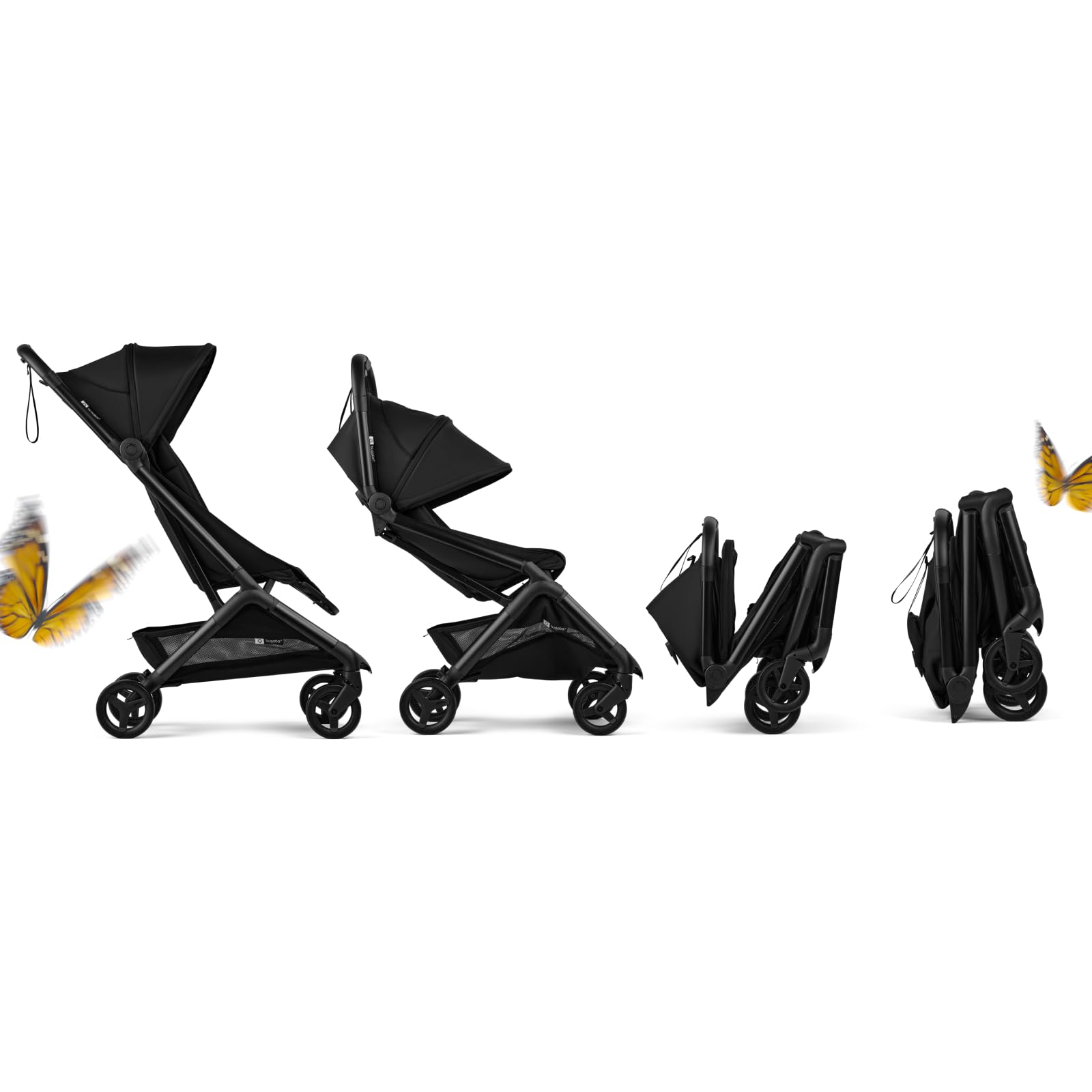 Bugaboo Butterfly 2 ergonomic seat offers comfortable seating on the go.