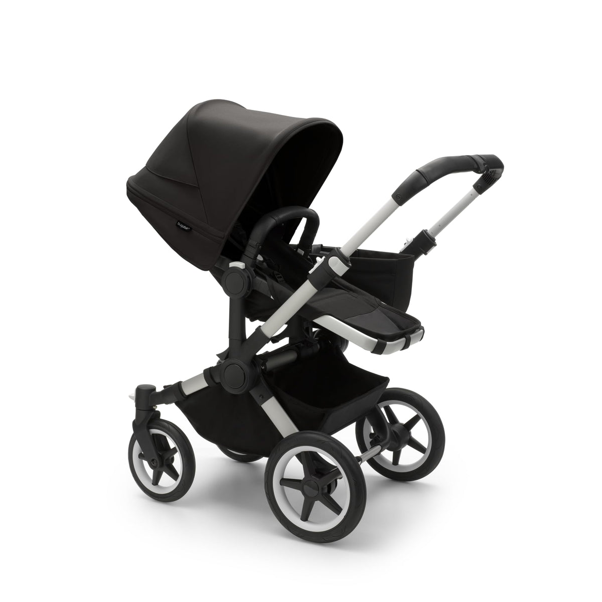 Bugaboo Donkey 5 Mono front view, versatile seating for growing families.