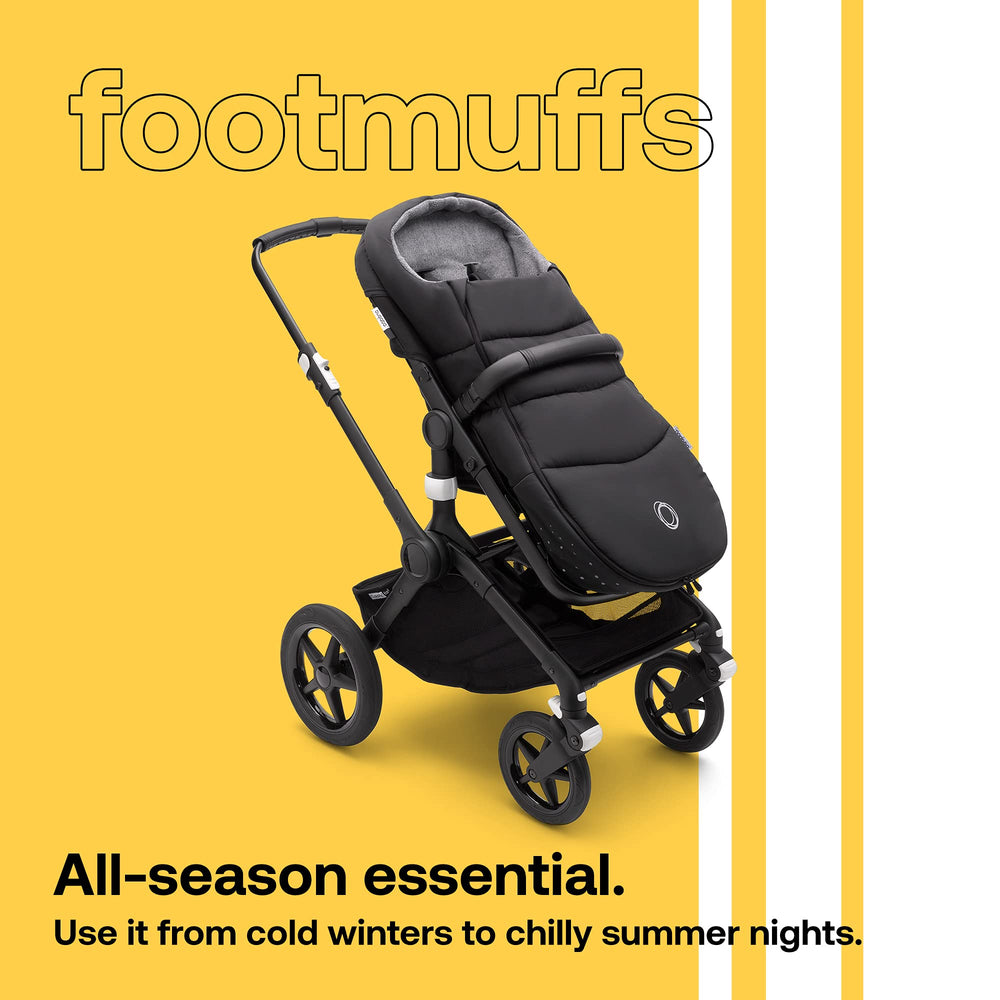 Bugaboo Footmuff cozy fleece lining delivering warmth and breathable comfort.