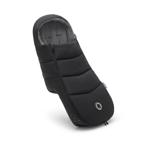 Bugaboo Footmuff front view showing wind protection and all-season design.