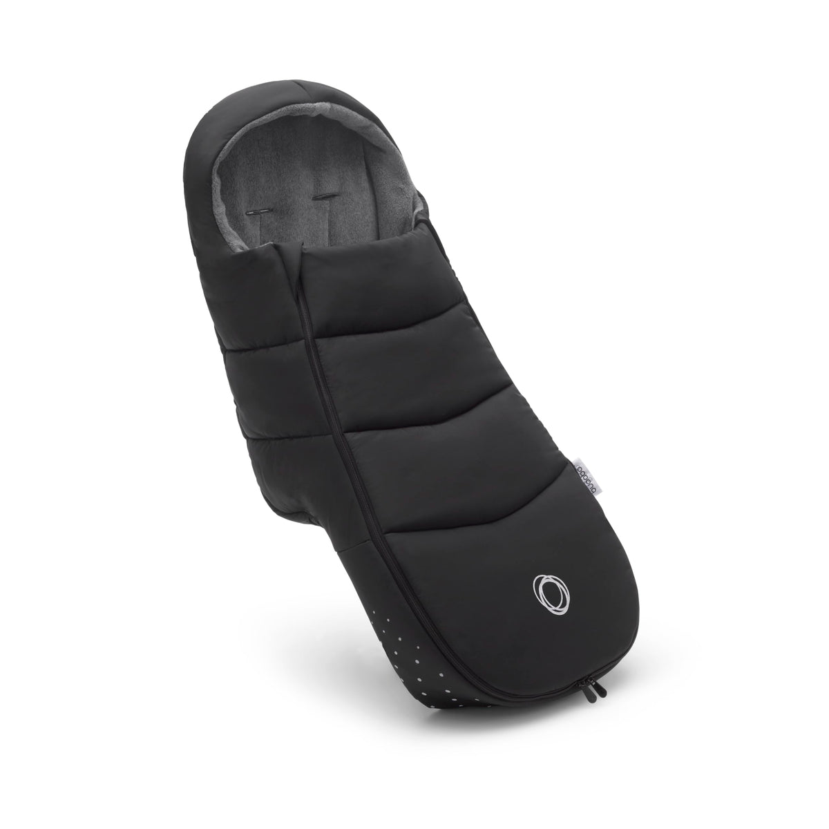 Bugaboo Footmuff front view showing wind protection and all-season design.
