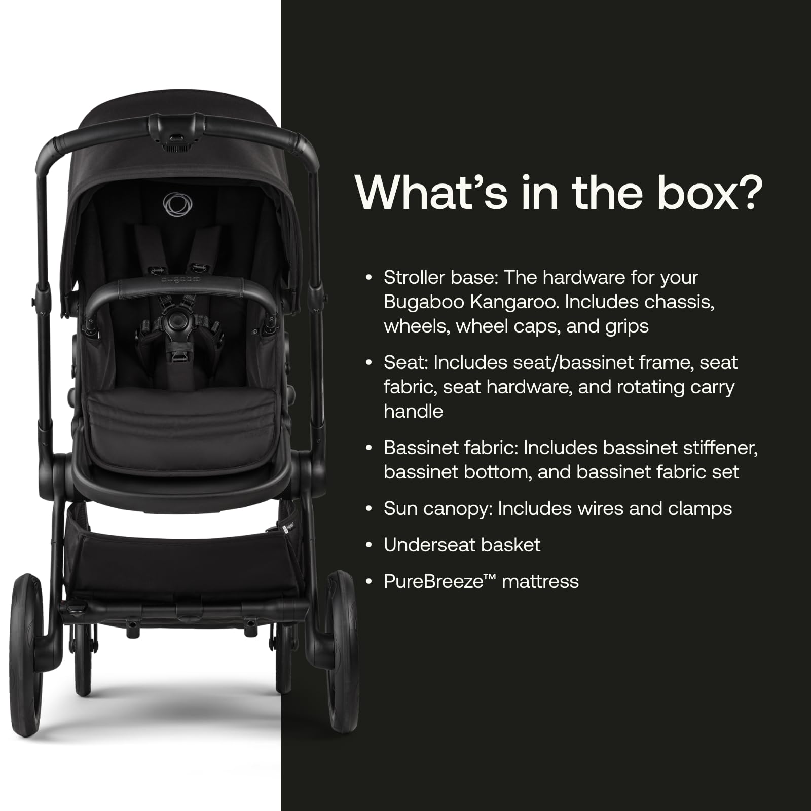 Bugaboo Kangaroo adjustable handlebar for caregiver comfort