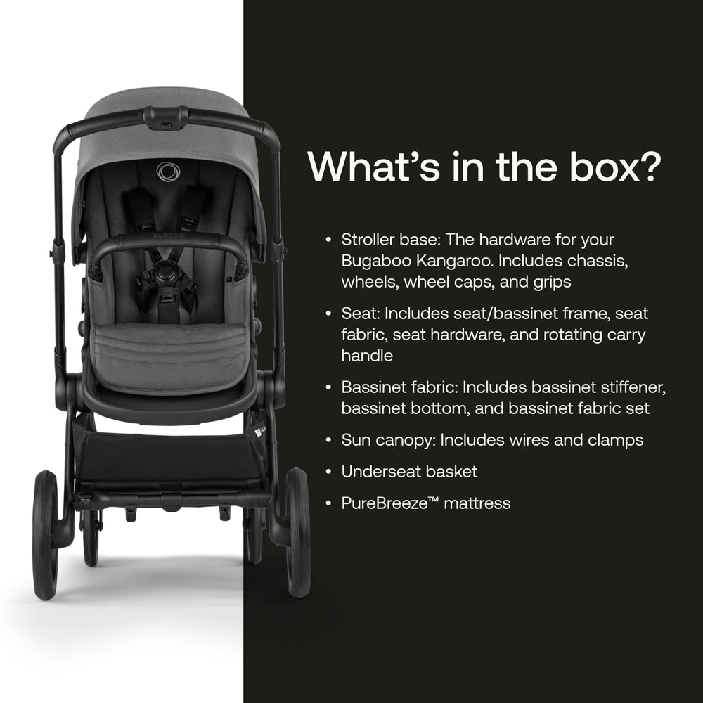 Bugaboo Kangaroo car seat adapter option for quick transitions.