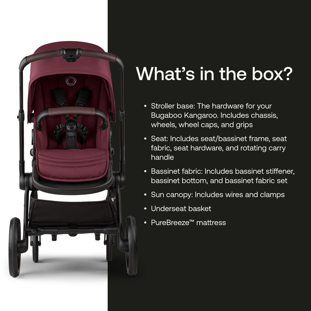 Bugaboo Kangaroo large-bassinet provides roomy space for newborns.